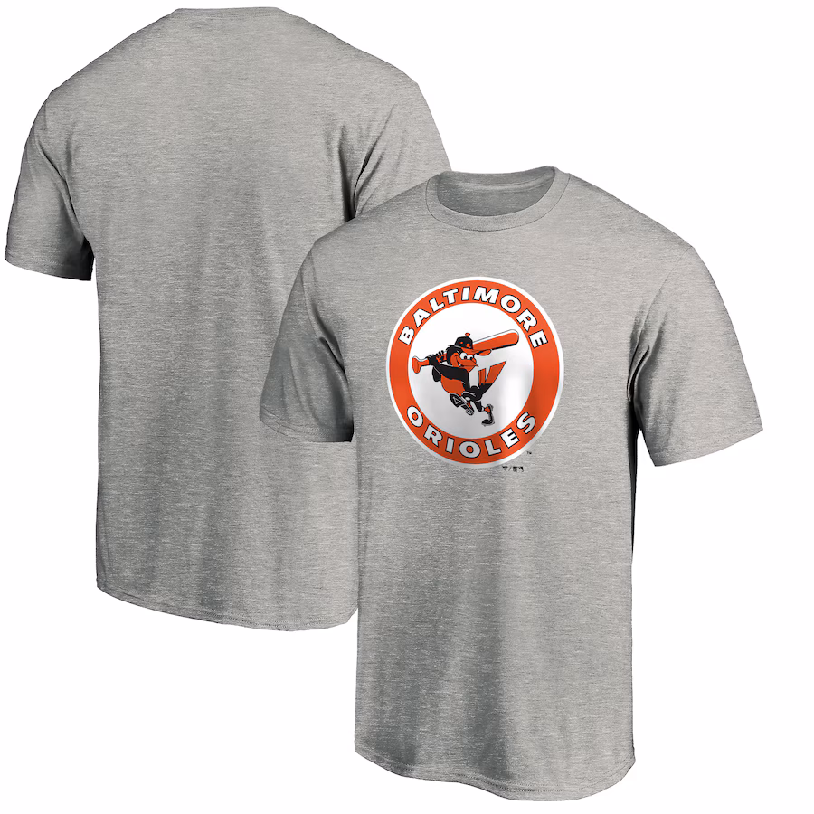 Men's Baltimore Orioles Ash Cooperstown Collection Forbes T-Shirt - ujerseystore