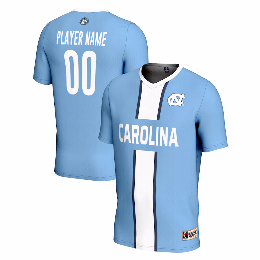 North Carolina Tar Heels GameDay Greats Unisex Pick-A-Player NIL Men's Soccer Jersey - Carolina Blue - ujerseystore