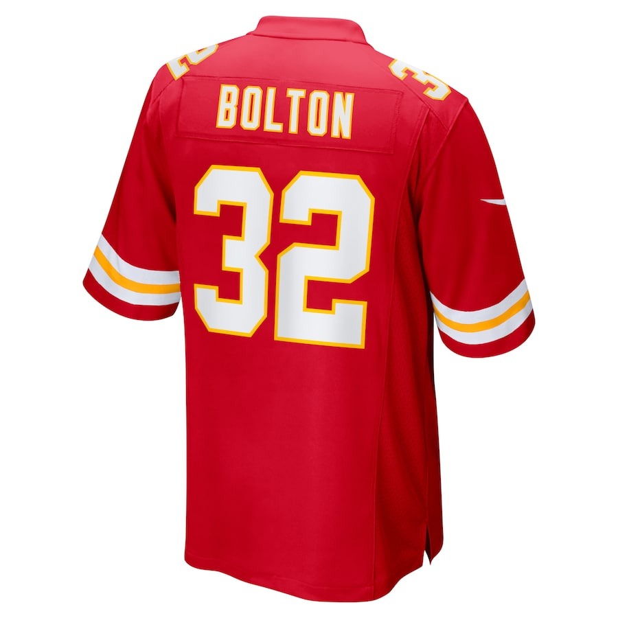 Men's Kansas City Chiefs Nick Bolton Nike Red Super Bowl LVIII Game Jersey - ujerseystore