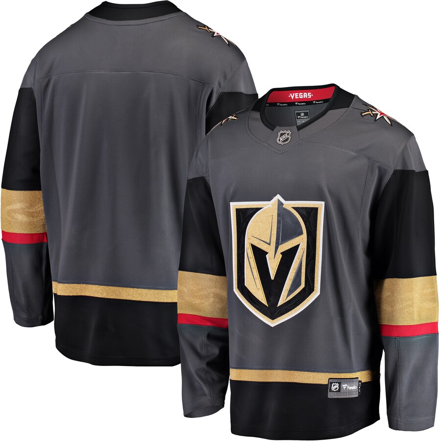 Men's Vegas Golden Knights Fanatics Branded Gray Breakaway Alternate Jersey - ujerseystore