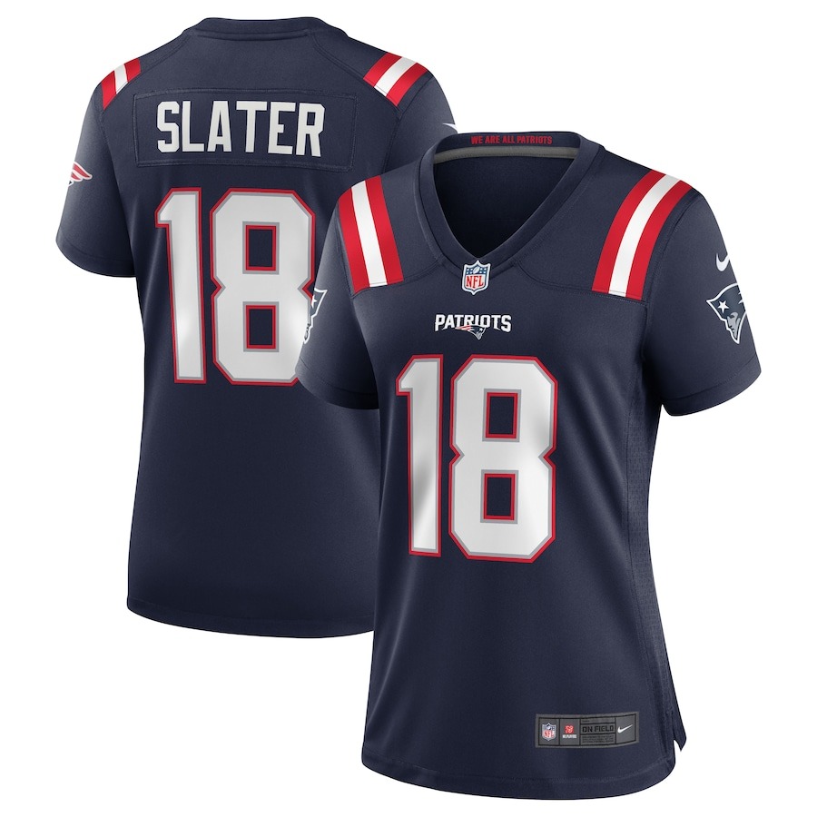 Women's New England Patriots Matthew Slater Nike Navy Game Jersey - ujerseystore