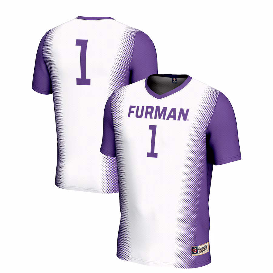 Unisex GameDay Greats #1 White Furman Paladins Lightweight Soccer Jersey - ujerseystore