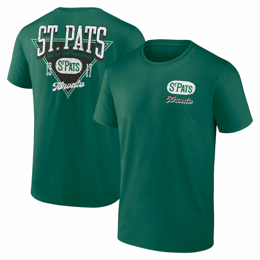 Men's Toronto St. Pats Green Never Over T-Shirt - ujerseystore