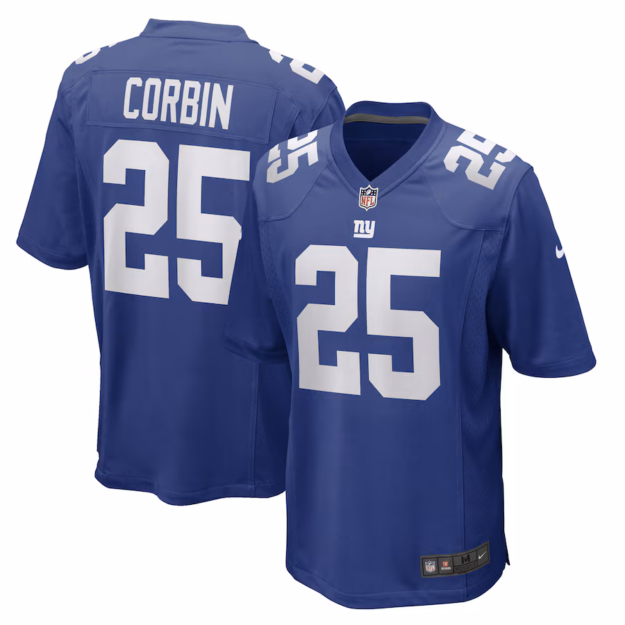 Men's New York Giants Jashaun Corbin Nike Royal Game Player Jersey - ujerseystore