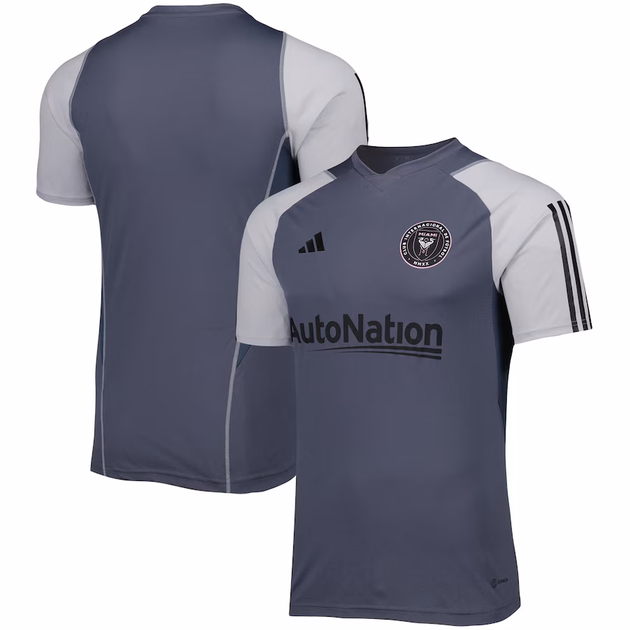 Men's Inter Miami CF adidas Gray 2023 On-Field Training Jersey - ujerseystore