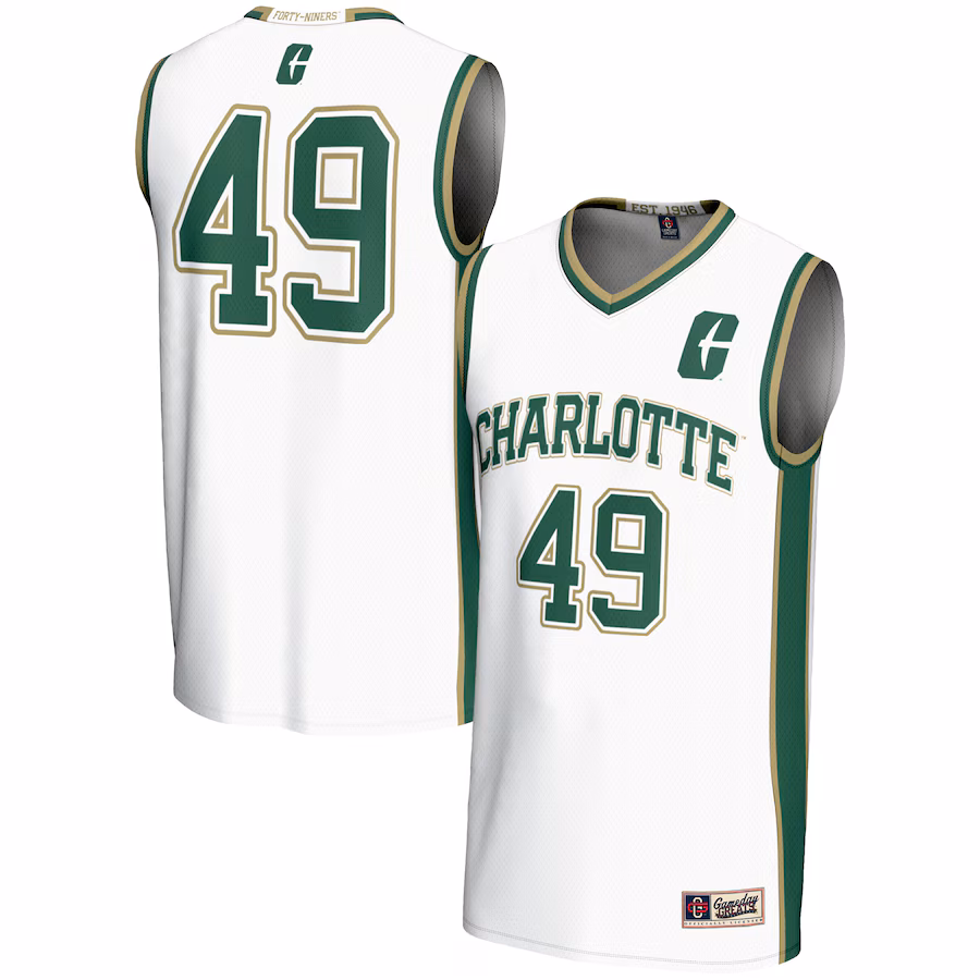 Youth GameDay Greats #49 White Charlotte 49ers Lightweight Basketball Jersey - ujerseystore