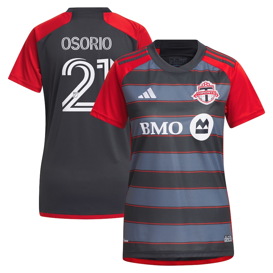Women's Toronto FC Jonathan Osorio adidas Gray 2023 Club Kit Replica Player Jersey - ujerseystore