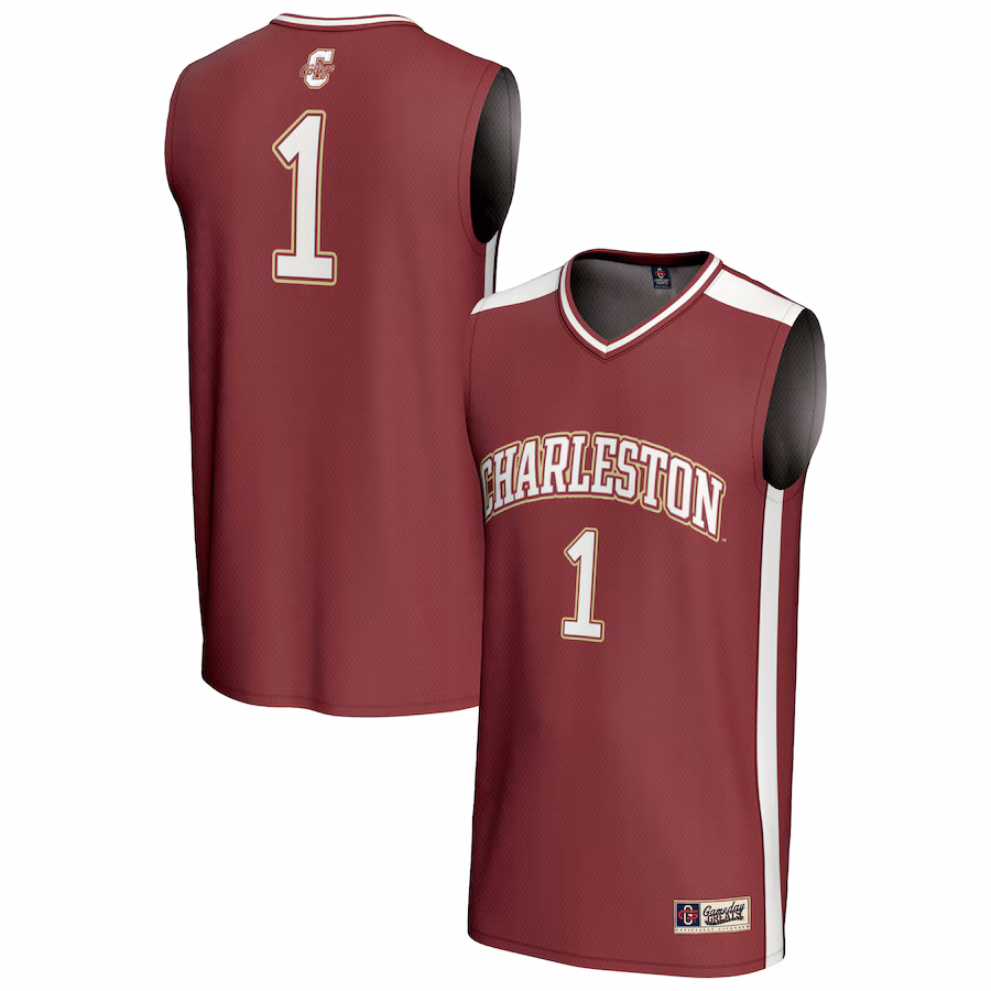 Youth GameDay Greats #1 Maroon Charleston Cougars Lightweight Collegiate Basketball Fashion Jersey - ujerseystore