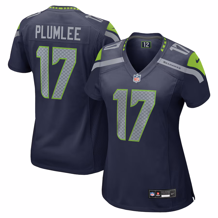 Women's Seattle Seahawks John Rhys Plumlee Nike College Navy Team Game Jersey - ujerseystore
