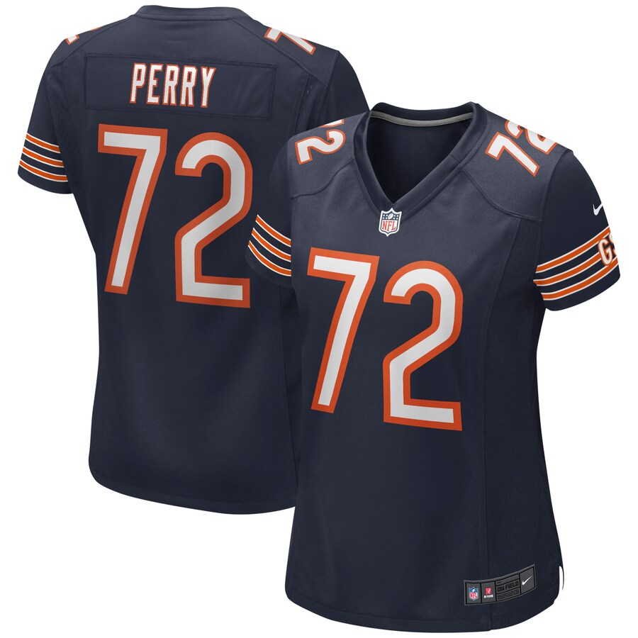 Women's Chicago Bears William Perry Nike Navy Game Retired Player Jersey - ujerseystore