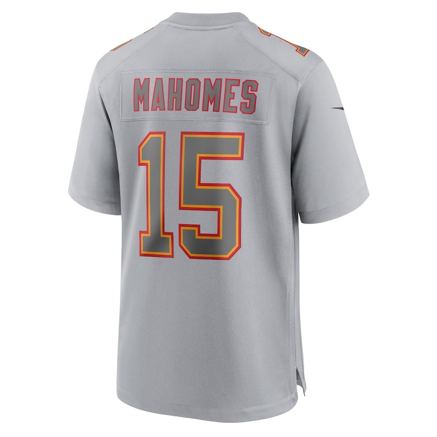 Men's Kansas City Chiefs Patrick Mahomes Nike Gray Super Bowl LVIII Atmosphere Fashion Game Jersey - ujerseystore
