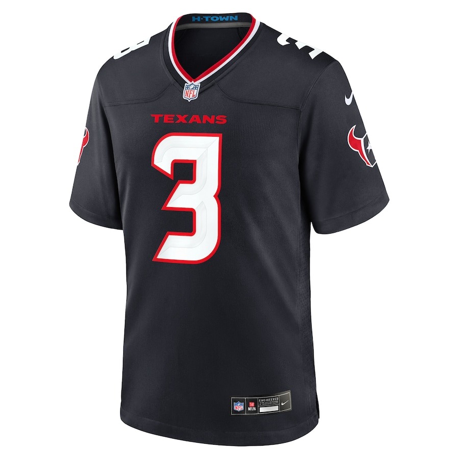 Men's Houston Texans Tank Dell Nike Navy Game Jersey - ujerseystore