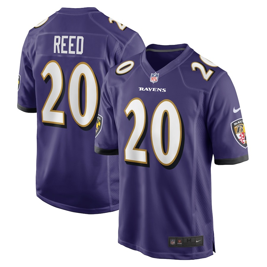 Men's Baltimore Ravens Ed Reed Nike Purple Retired Player Game Jersey - ujerseystore
