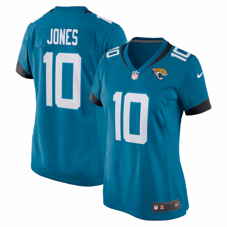 Women's Jacksonville Jaguars Mac Jones Nike  Teal Team Game Jersey - ujerseystore