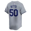 Men's Los Angeles Dodgers Mookie Betts Nike Gray Road Elite Player Jersey - ujerseystore