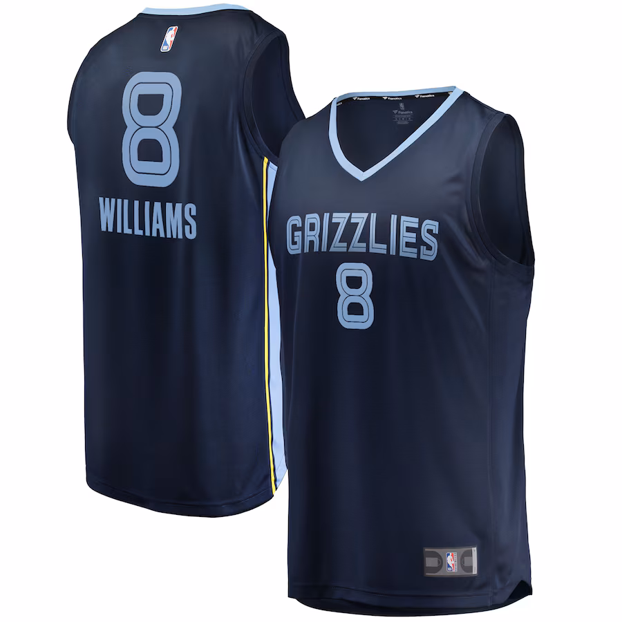 Men's Memphis Grizzlies Ziaire Williams Fanatics Navy Fast Break Replica Jersey - Icon Edition - ujerseystore