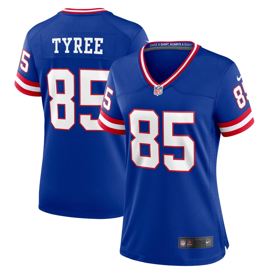 Women's New York Giants David Tyree Nike Royal Classic Retired Player Game Jersey - ujerseystore