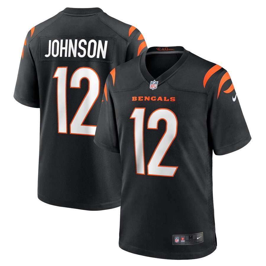 Men's Cincinnati Bengals Tyron Johnson Nike Black Home Game Player Jersey - ujerseystore