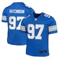Youth Detroit Lions Aidan Hutchinson Nike Blue Team Player Game Jersey - ujerseystore