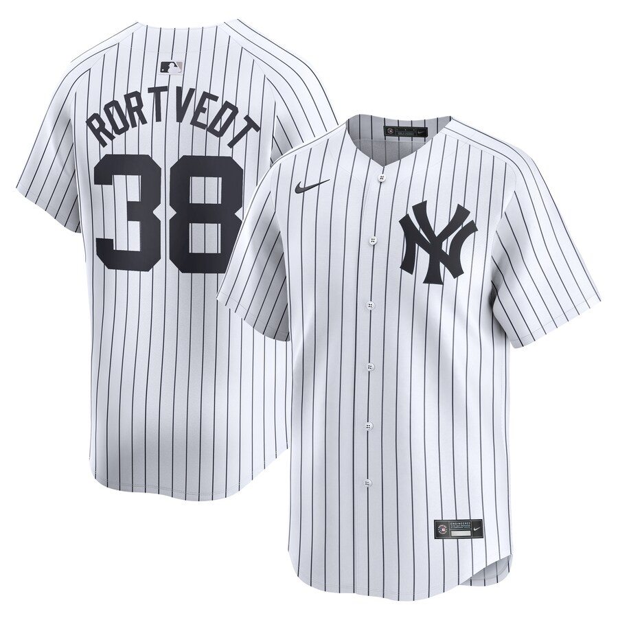 Men's New York Yankees Ben Rortvedt Nike White Home Limited Player Jersey - ujerseystore