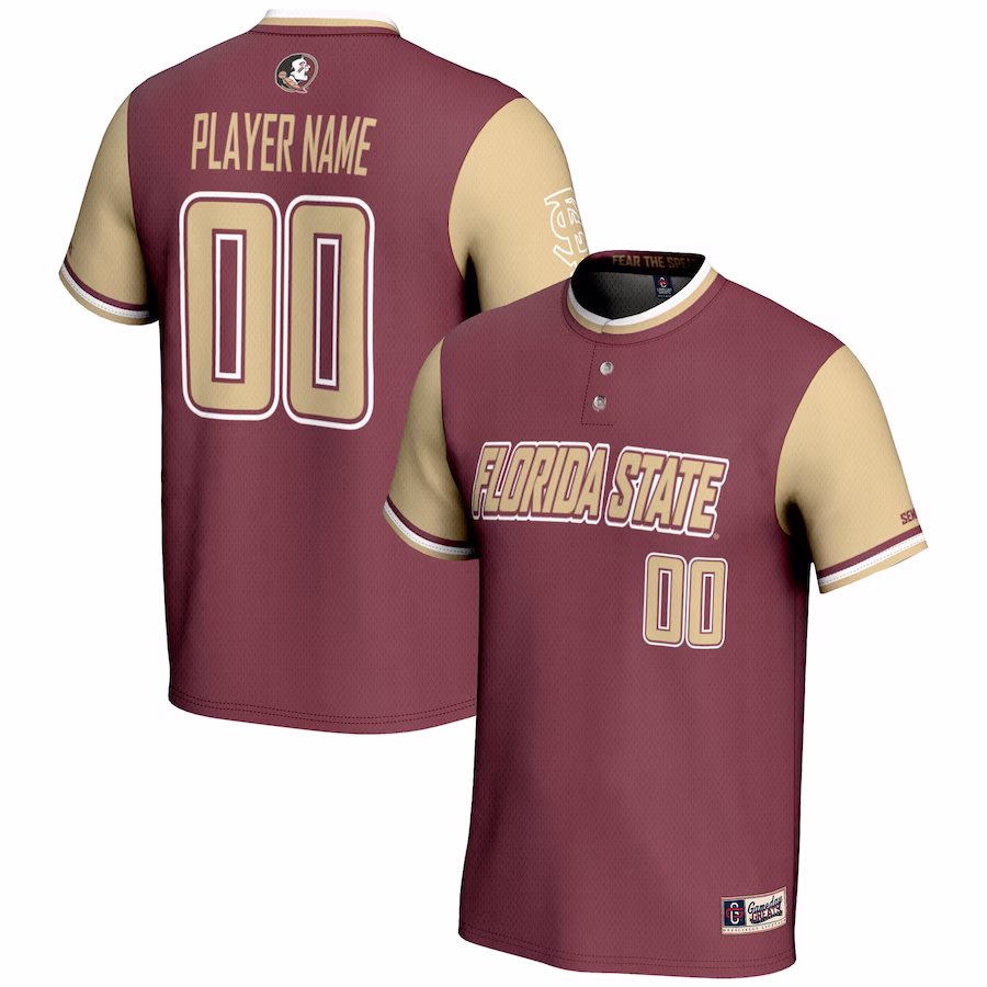 Florida State Seminoles GameDay Greats Youth NIL Pick-A-Player Lightweight Softball Jersey - Garnet - ujerseystore
