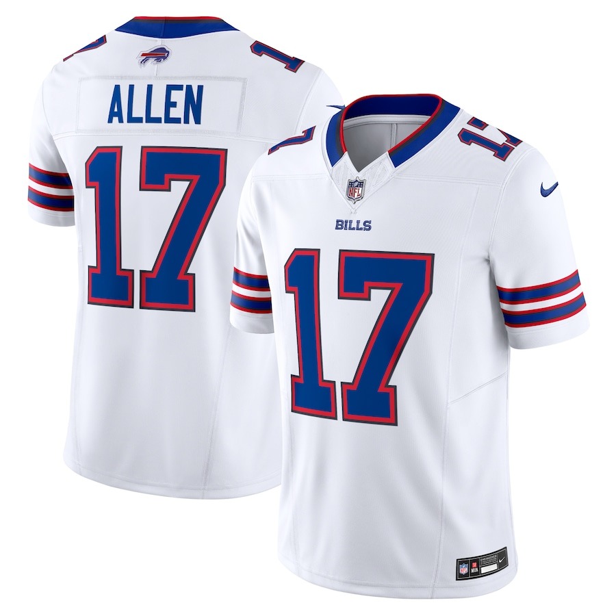 Men's Buffalo Bills Josh Allen Nike White Vapor F.U.S.E. Limited Jersey - ujerseystore