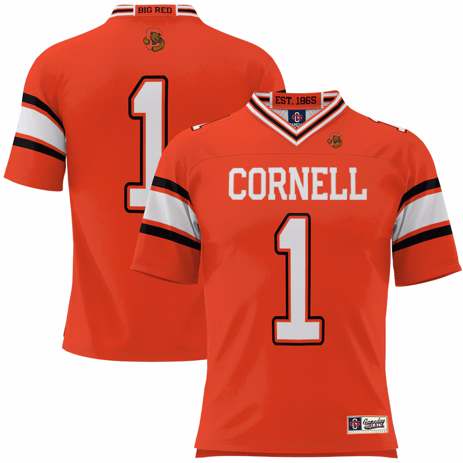 Youth GameDay Greats #1 Red Cornell Big Red Football Jersey - ujerseystore