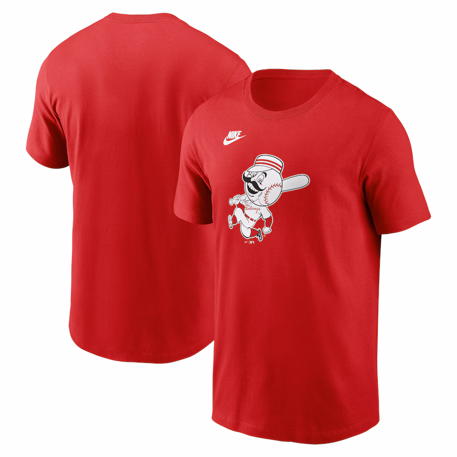 Men's Cincinnati Reds Nike Red Cooperstown Collection Team Logo T-Shirt - ujerseystore
