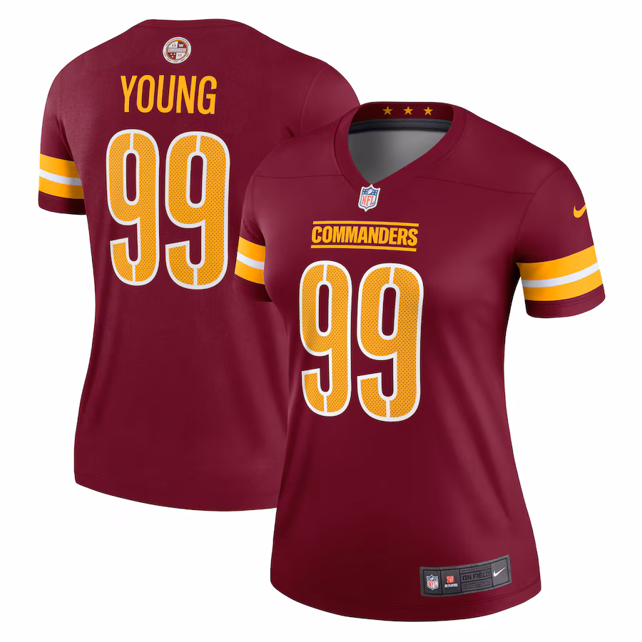 Women's Washington Commanders Chase Young Nike Burgundy Legend Jersey - ujerseystore