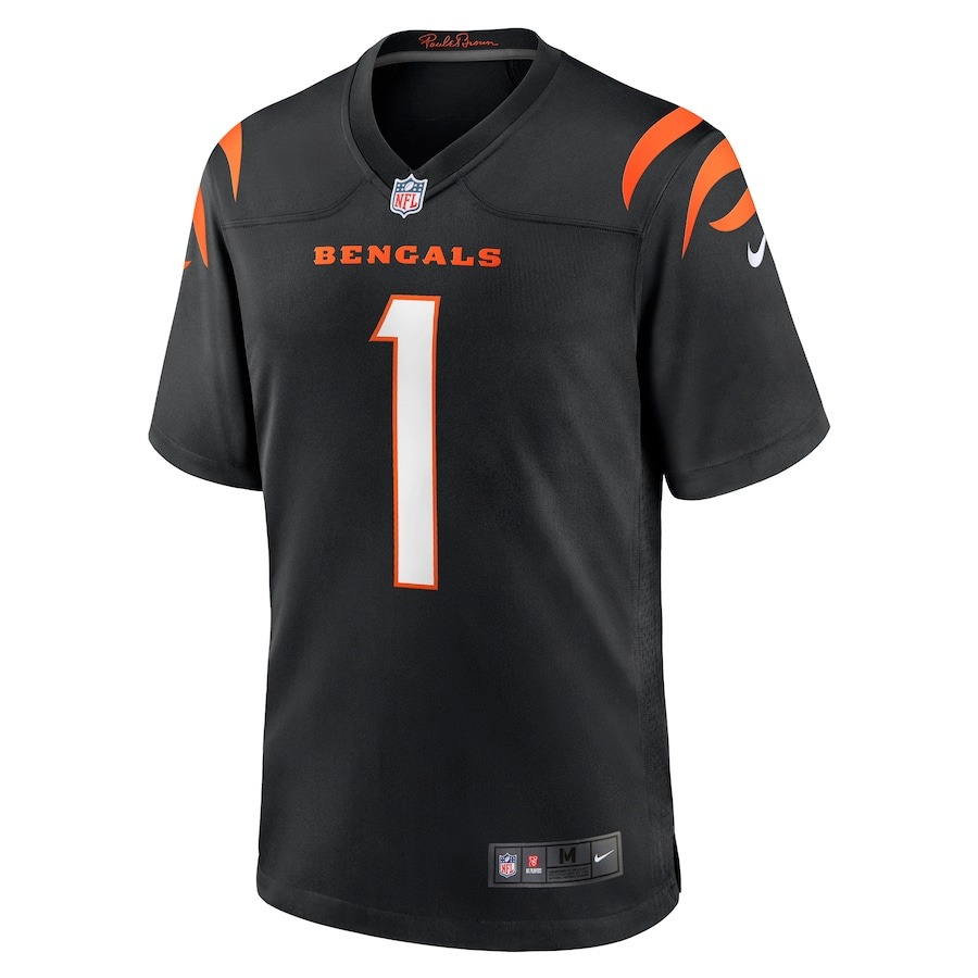 Men's Cincinnati Bengals Ja'Marr Chase Nike Black Game Jersey - ujerseystore