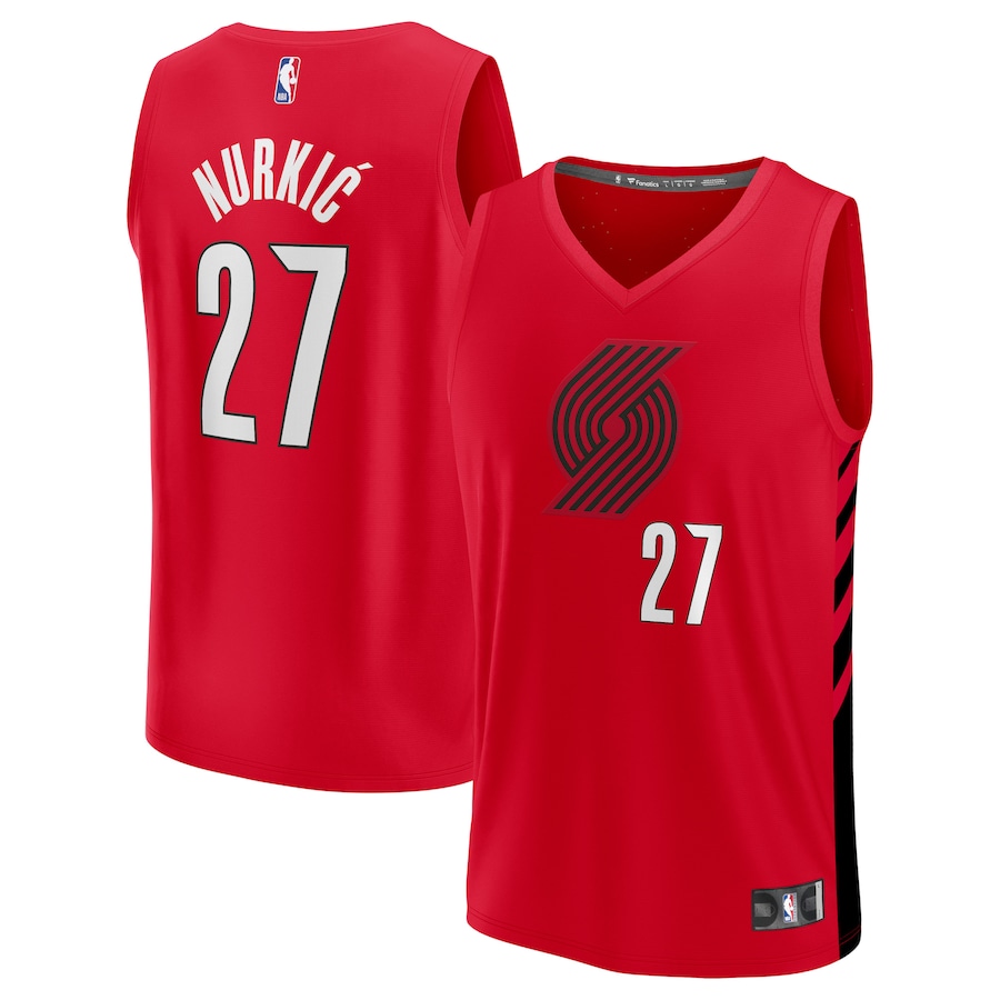 Men's Portland Trail Blazers Jusuf Nurkic Fanatics Red Fast Break Replica Player Jersey - Statement Edition - ujerseystore