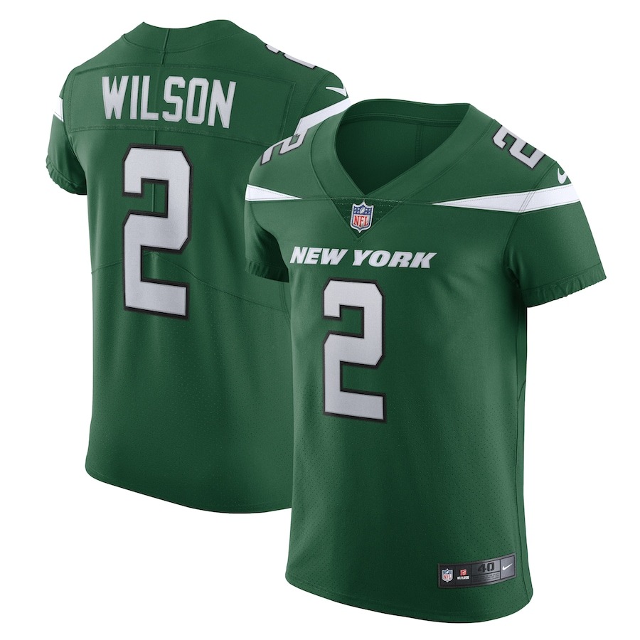 Men's New York Jets Zach Wilson Nike Gotham Green Vapor Elite Jersey - ujerseystore
