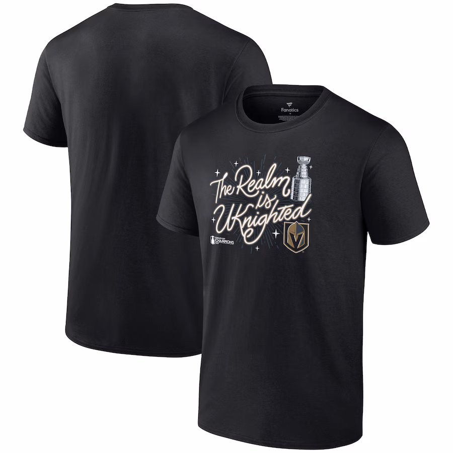 Men's Vegas Golden Knights Fanatics Black 2023 Stanley Cup Champions Celebration T-Shirt - ujerseystore