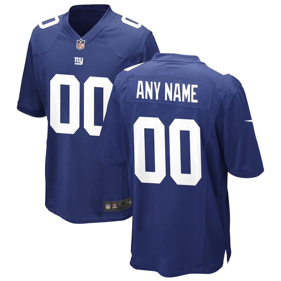Men's New York Giants Nike Royal Custom Game Jersey - ujerseystore