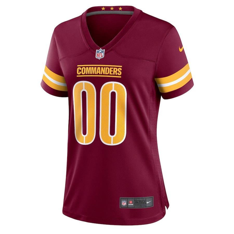 Women's Washington Commanders Nike Burgundy Game Custom Player Jersey - ujerseystore