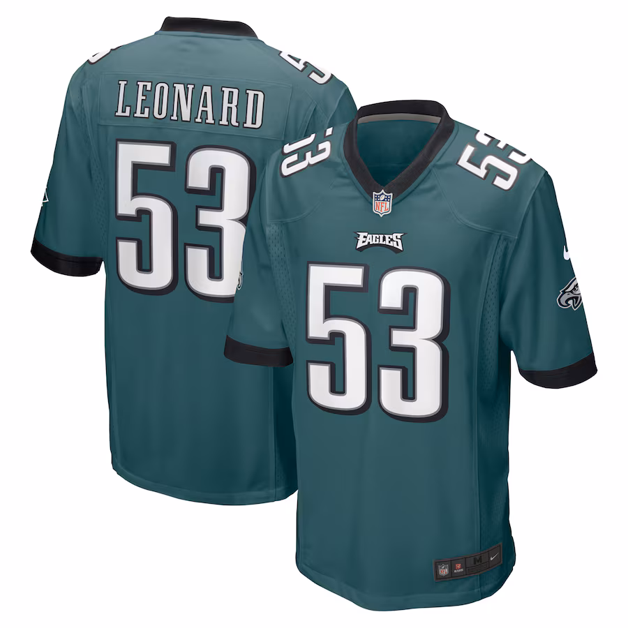 Men's Philadelphia Eagles Shaquille Leonard Nike Midnight Green  Game Jersey - ujerseystore