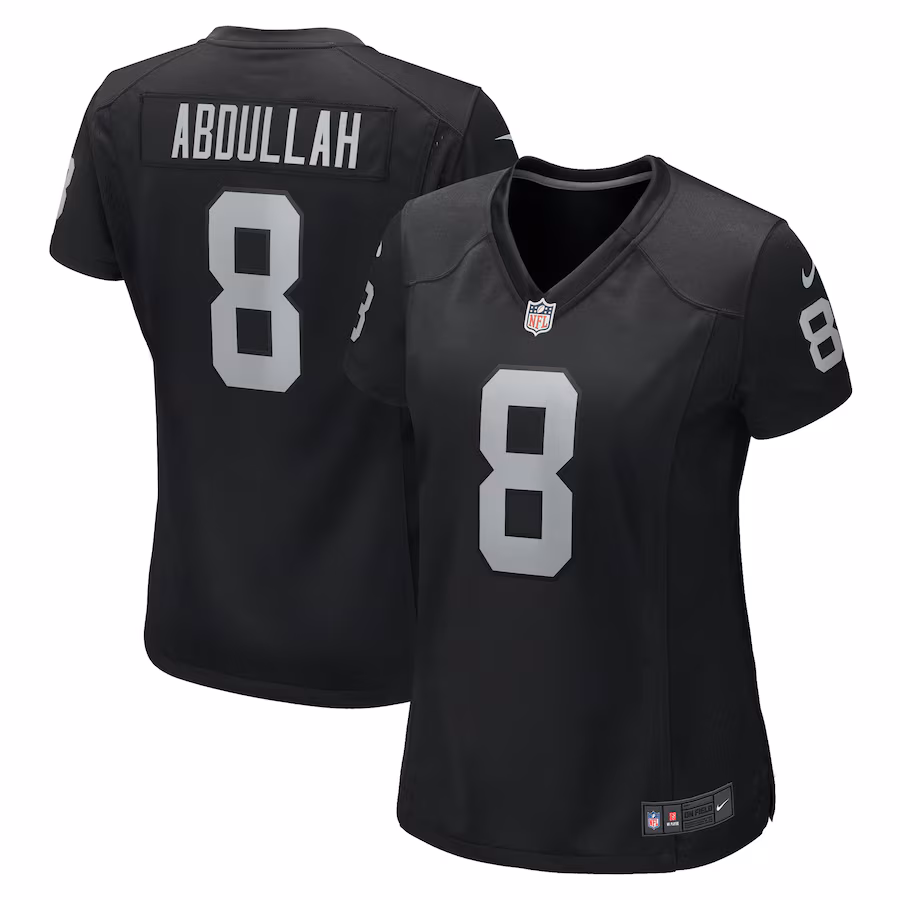 Women's Las Vegas Raiders Ameer Abdullah Nike Black Game Jersey - ujerseystore