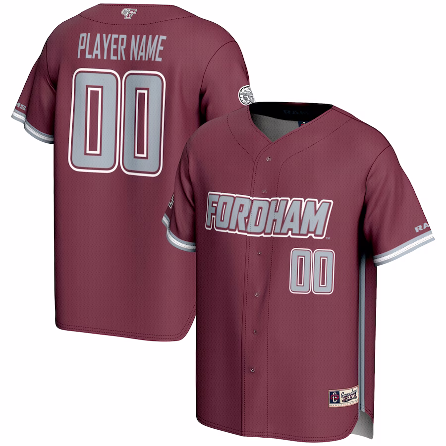 Fordham Rams GameDay Greats Youth NIL Pick-A-Player Lightweight Baseball Jersey - Maroon - ujerseystore
