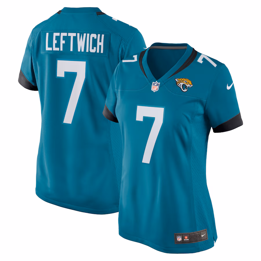 Women's Jacksonville Jaguars Byron Leftwich Nike Teal Retired Player Game Jersey - ujerseystore