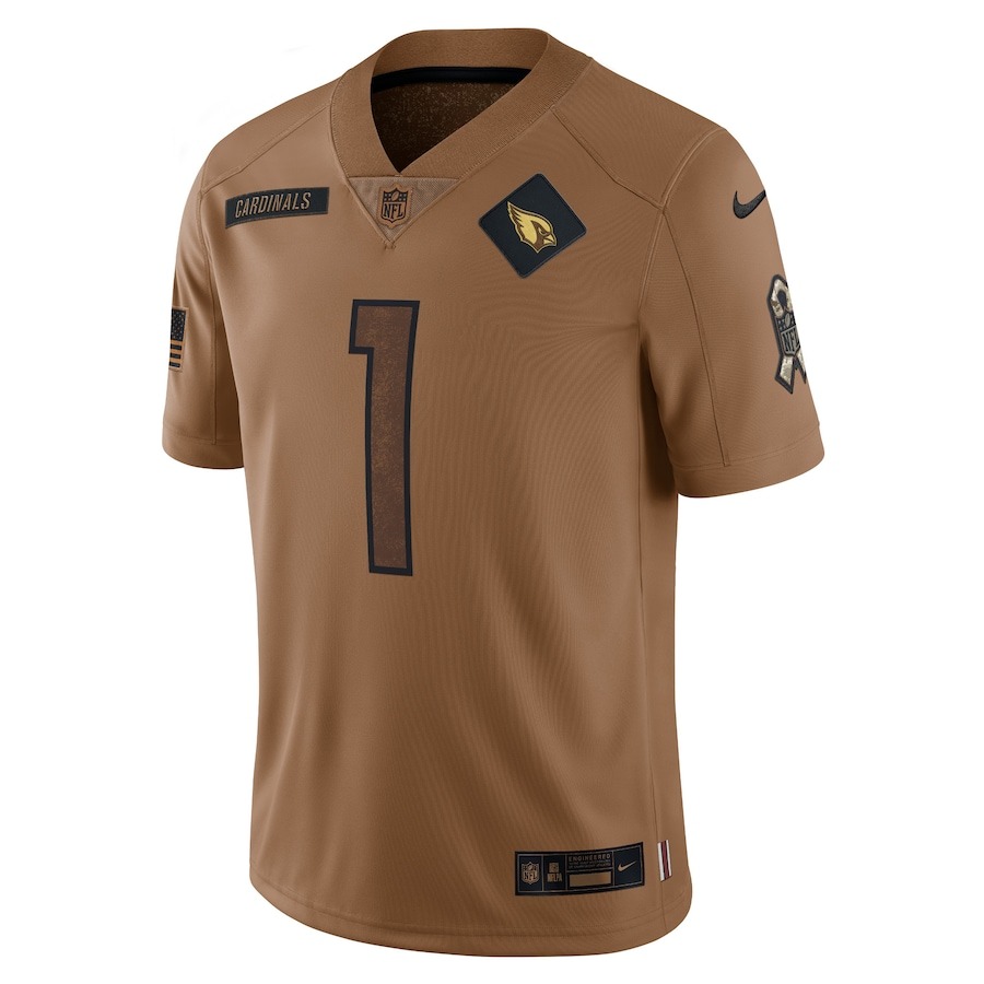 Men's Arizona Cardinals Kyler Murray Nike Brown 2023 Salute To Service Limited Jersey - ujerseystore