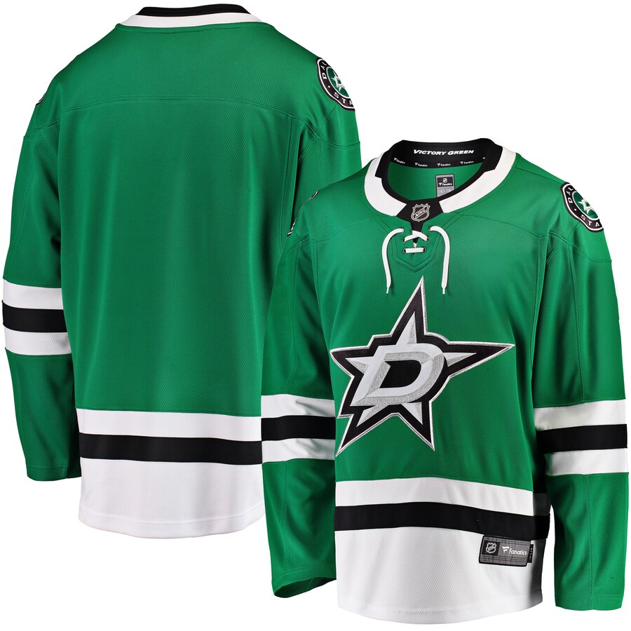 Men's Dallas Stars Fanatics Branded Green Breakaway Home Jersey - ujerseystore