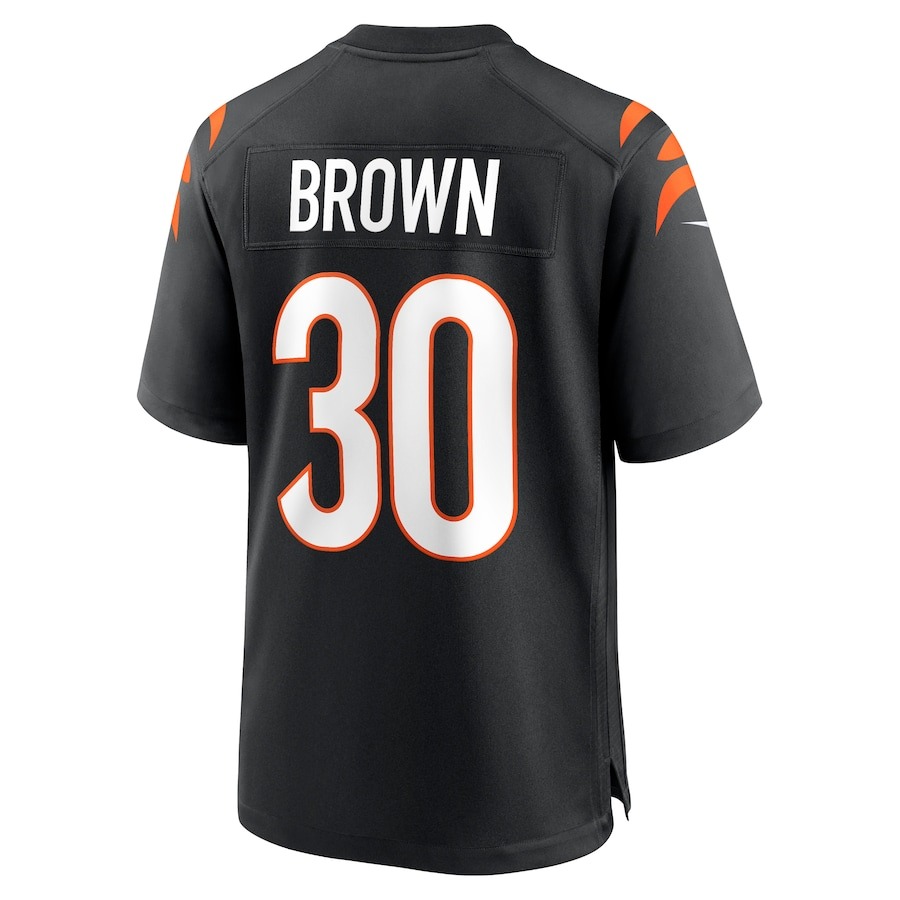Men's Cincinnati Bengals Chase Brown Nike  Black Team Game Jersey - ujerseystore
