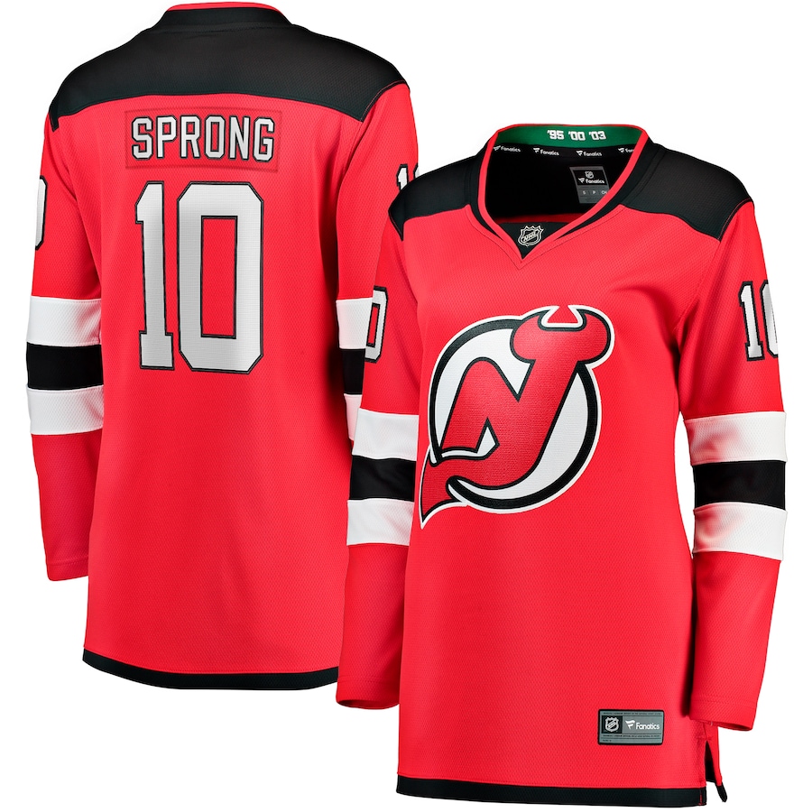 Women's New Jersey Devils Daniel Sprong Fanatics Red Home Breakaway Player Jersey - ujerseystore