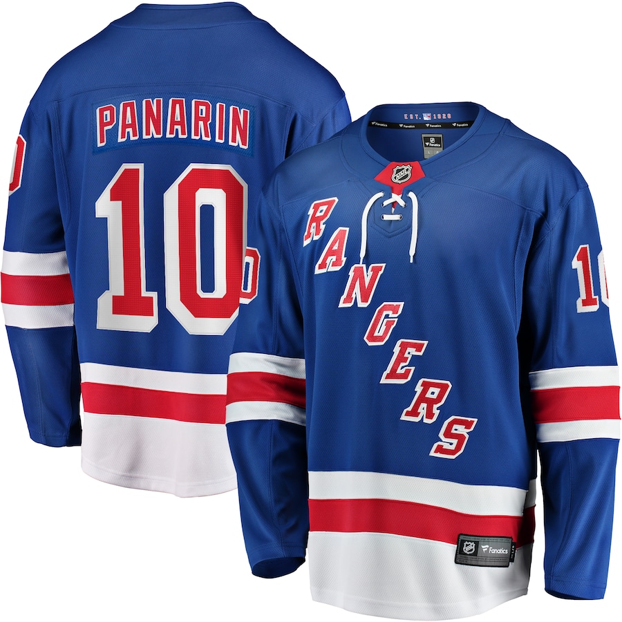 Men's New York Rangers Artemi Panarin Fanatics Blue Home Breakaway Player Jersey - ujerseystore