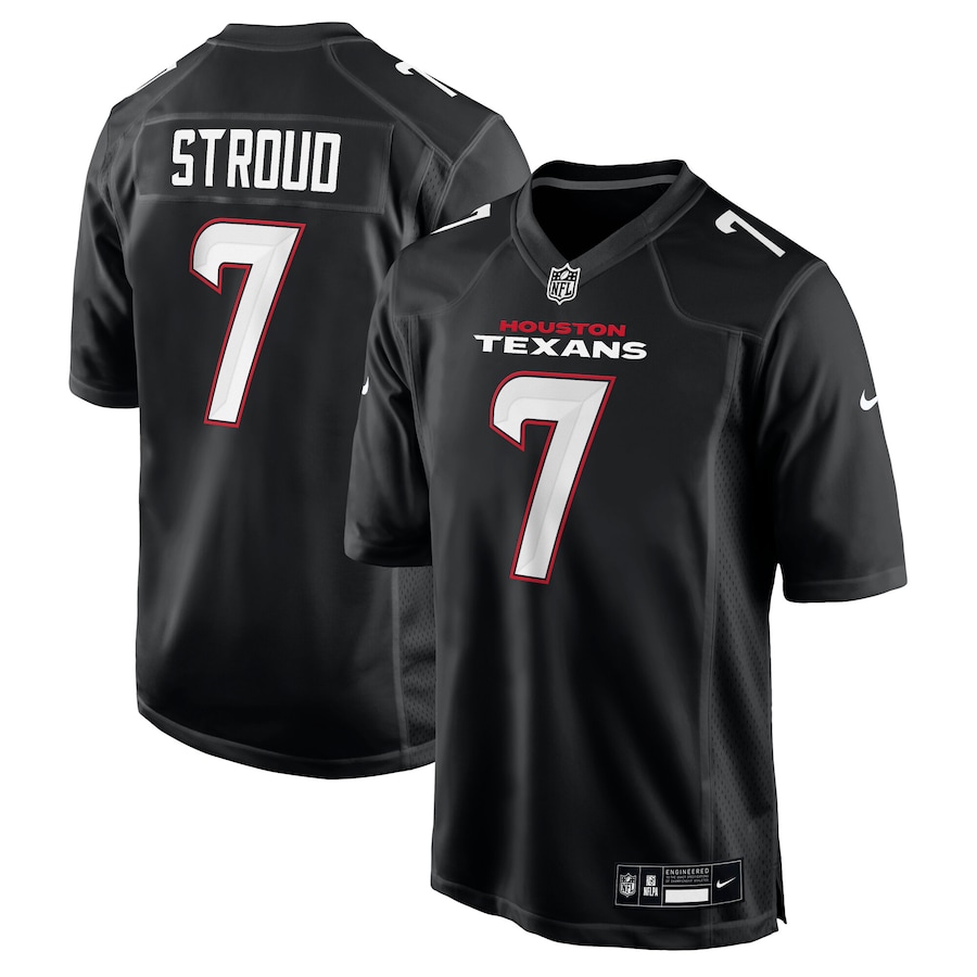 Men's Houston Texans C.J. Stroud Nike Carbon Black Fashion Jersey - ujerseystore