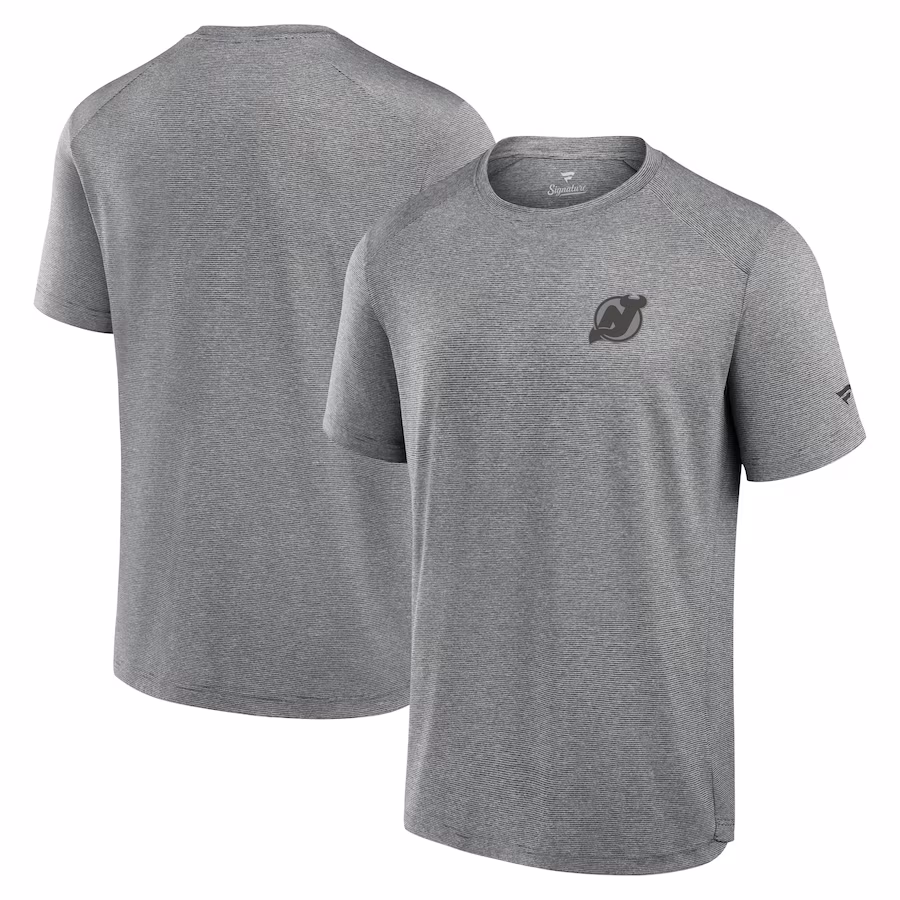 Men's New Jersey Devils Fanatics Black Front Office Tech T-Shirt - ujerseystore