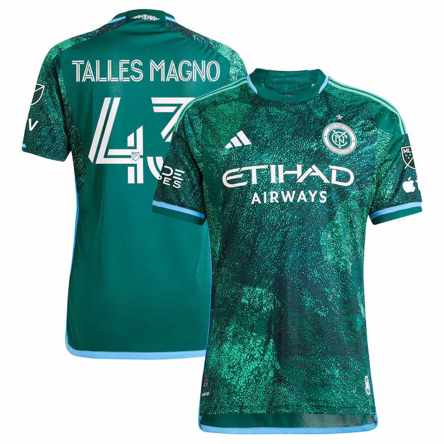 Men's New York City FC Talles Magno adidas Green 2023 The Parks Authentic Player Jersey - ujerseystore