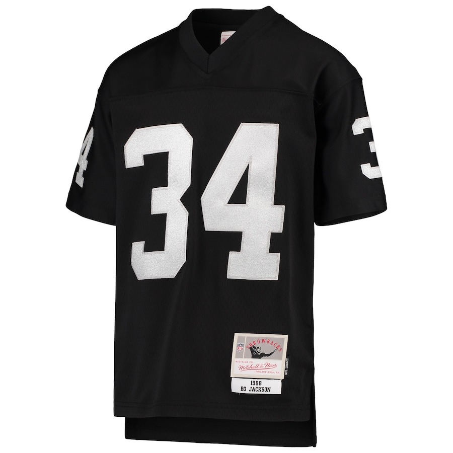 Youth Las Vegas Raiders Bo Jackson Mitchell & Ness Black 1988 Legacy Retired Player Jersey - ujerseystore