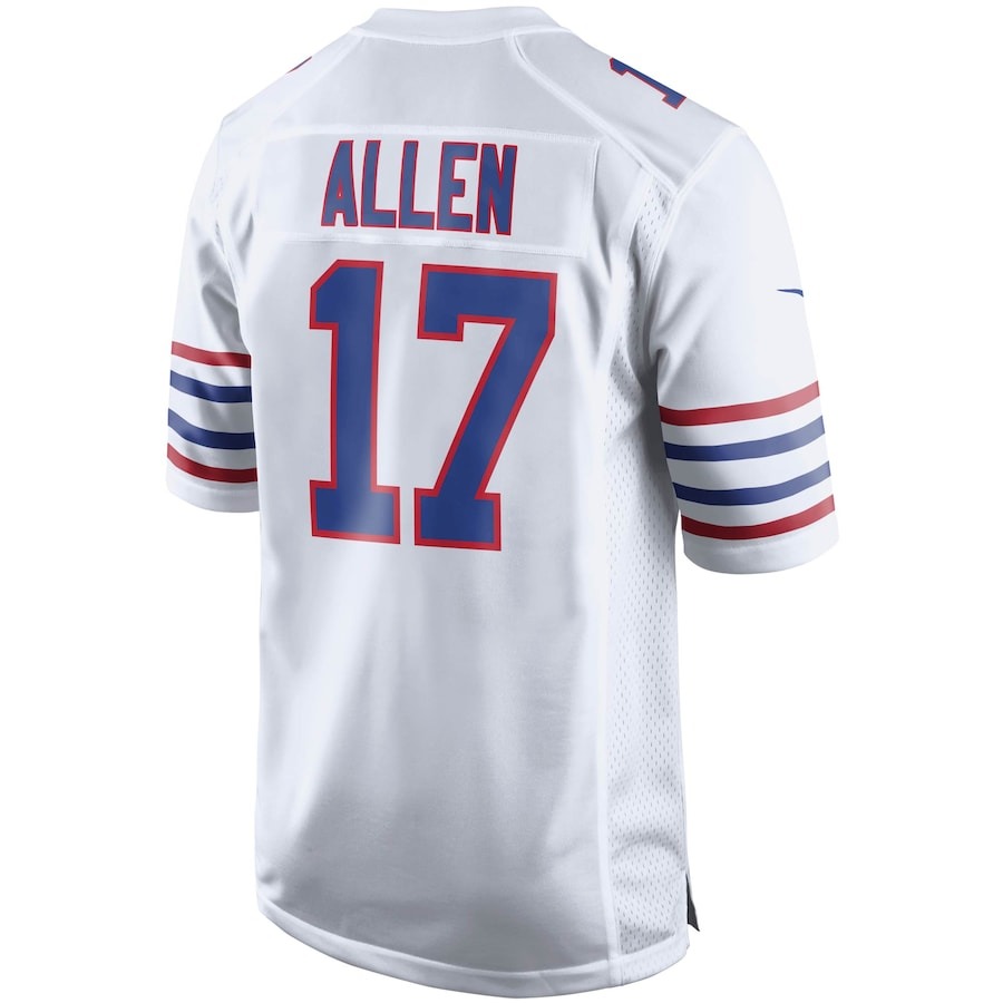 Men's Buffalo Bills Josh Allen Nike White Alternate Game Player Jersey - ujerseystore
