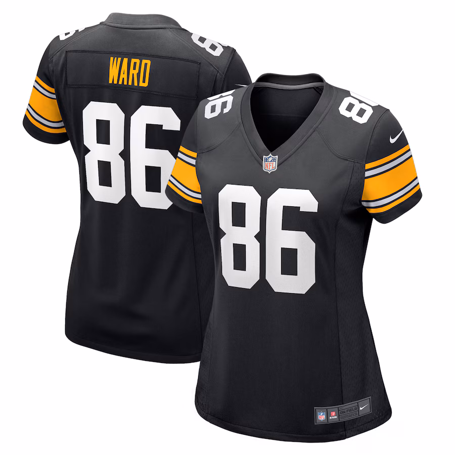 Women's Pittsburgh Steelers Hines Ward Nike Black Retired Player Jersey - ujerseystore